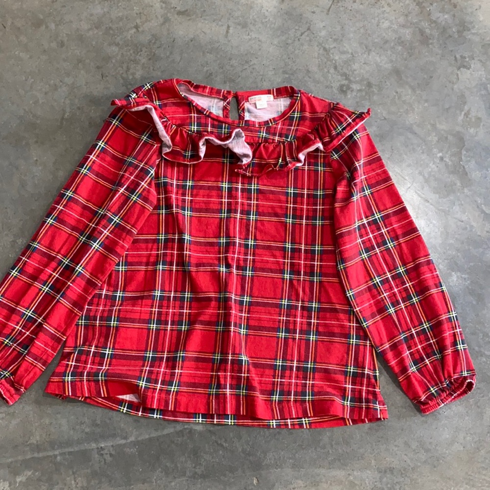 Long sleeve ruffle shirt